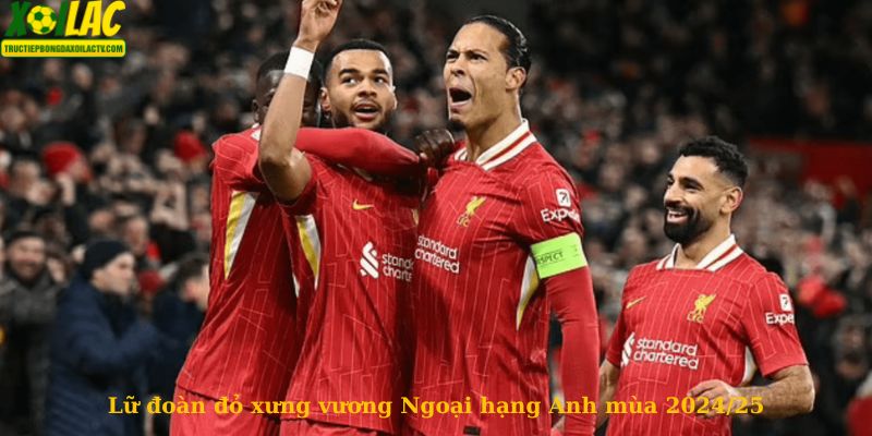 Thầy trò Arne Slot mang cúp Premier League về Anfield
